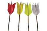 3Rivers Flu Flu Wood Arrows, 6-pack