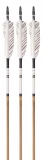 Greywood Bamboo Fletched and Crested Arrows, 3-pack