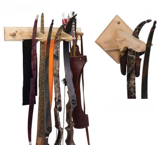 Traditional Wood Bow Rack